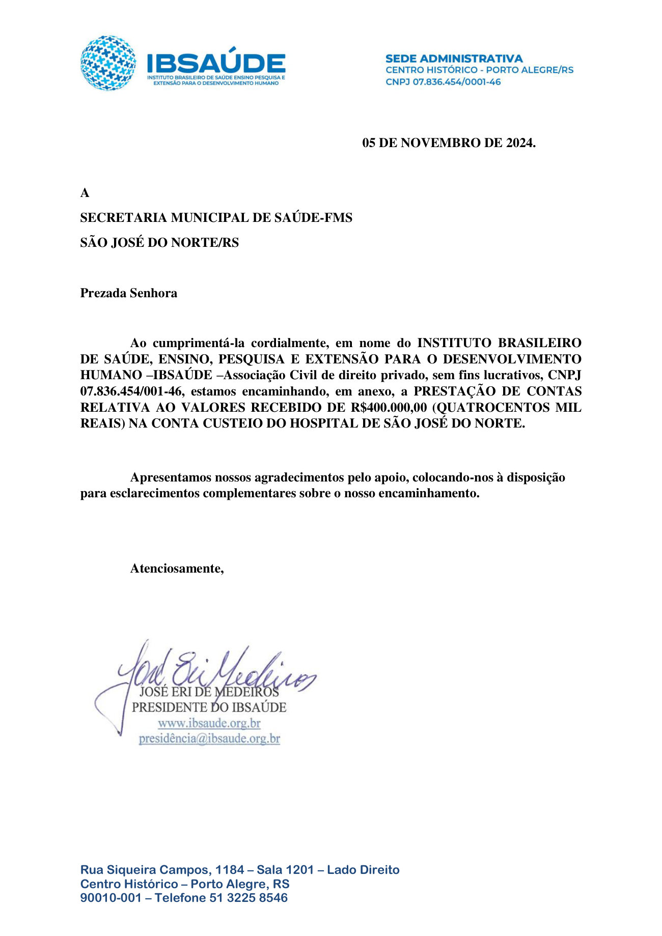Página 1 de Prestacao De Contas Hmsjn Setembro 400 2024