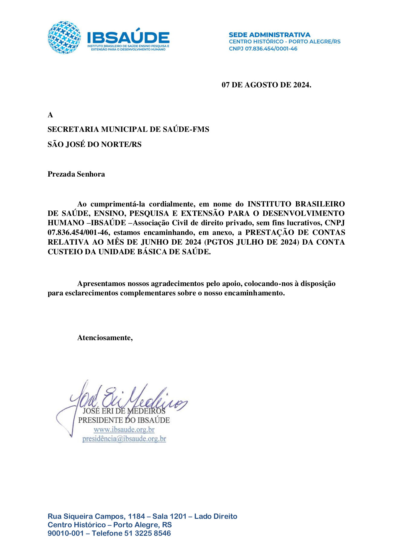 Página 1 de Prestacao De Contas Ubs Junho 2024