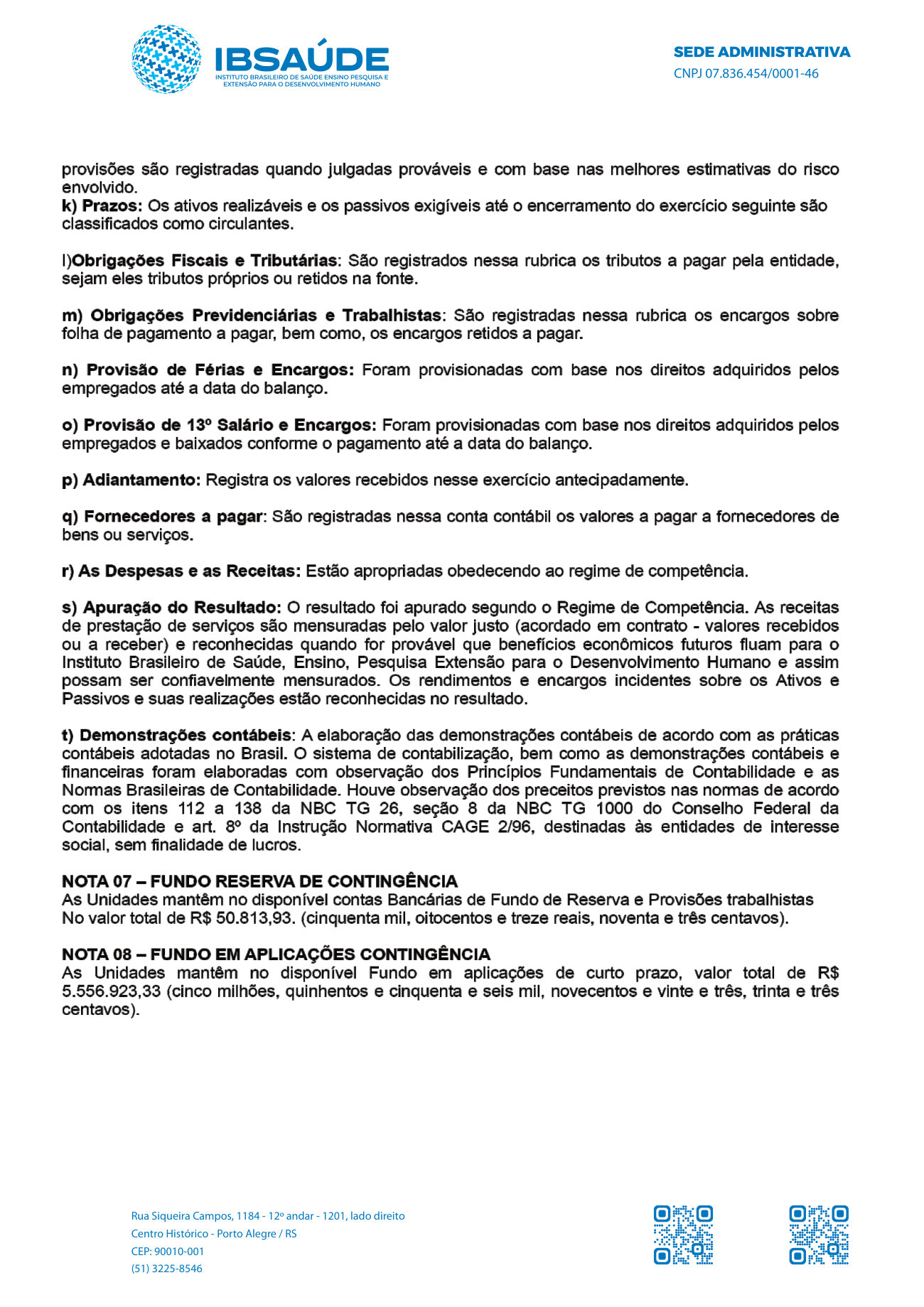 Página 4 de Notas Explicativas
