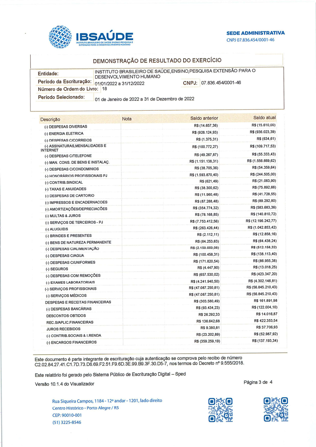 Página 3 de Demonstração de Resultado do Exercício