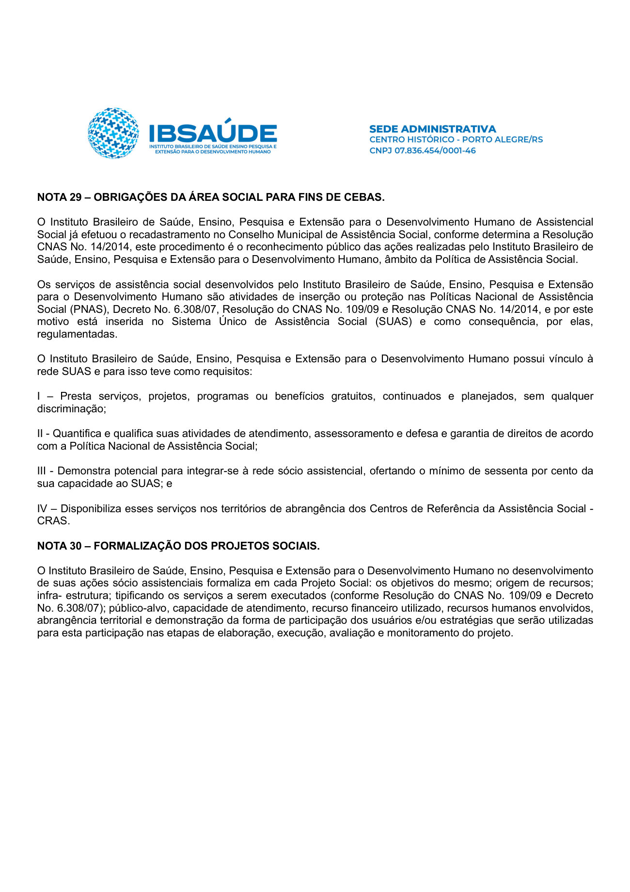 Página 11 de Notas Explicativas