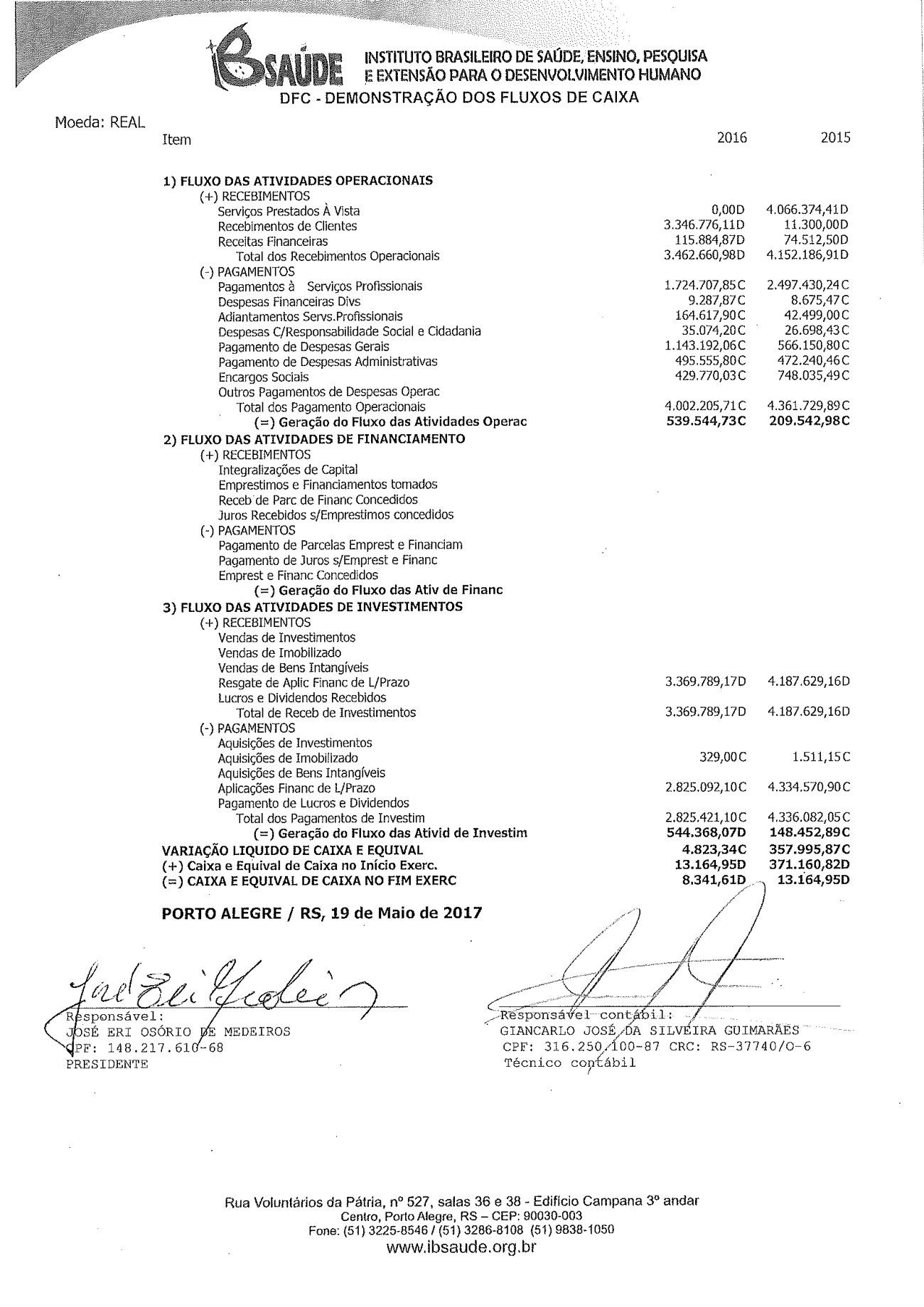Página 9 de Balanço Patrimonial Exercício 2016