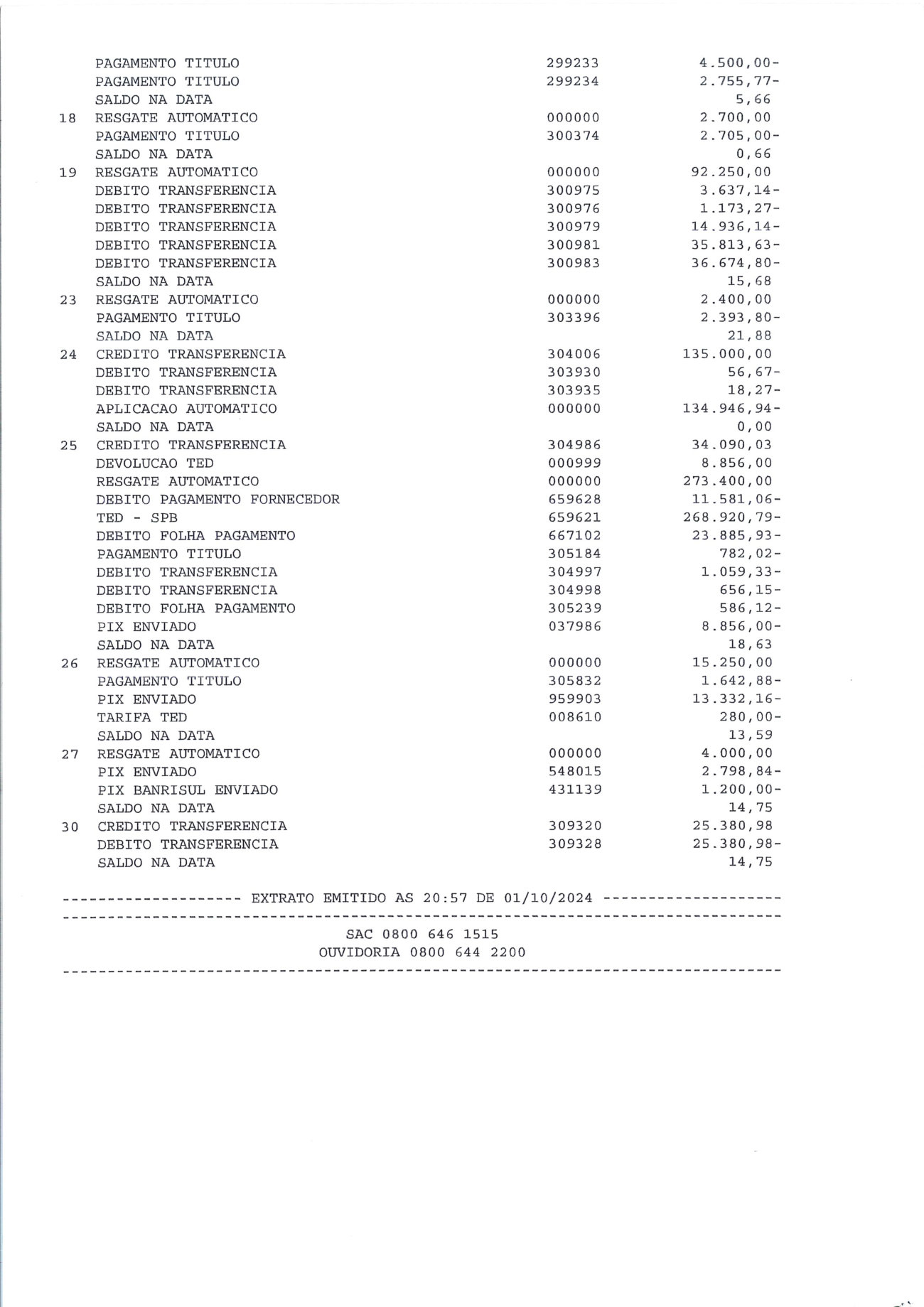 Página 9 de Relatorio Financeiro Upa Areal Agosto 2024